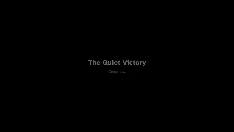 Night mode of the Android TV app: a near-black screen with the track on air in grey.